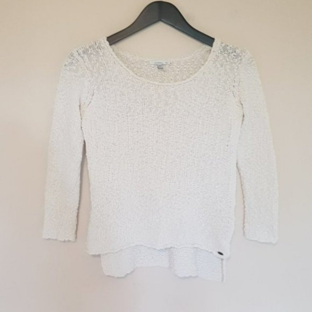 ONeill white cotton  bubble knit sweater